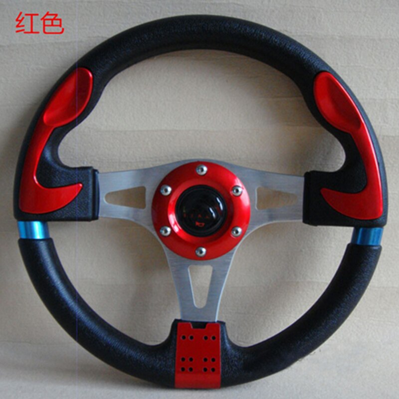 universal PVC Leather Steering Wheel 320mm 13inch racing steering wheel Aluminum for Drift Sport Steering Wheels and horn