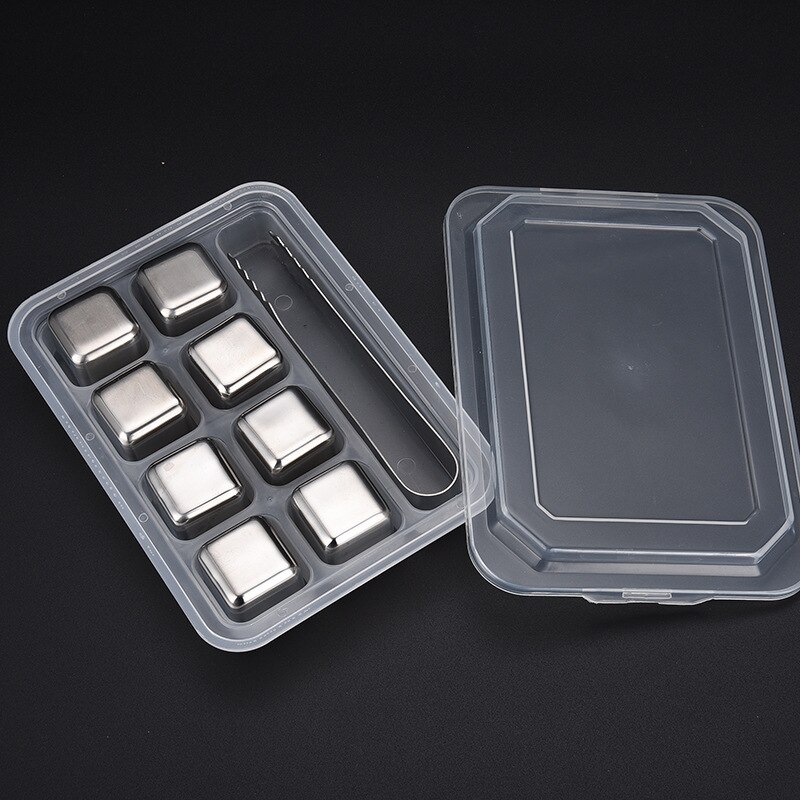 304 stainless steel ice cubes can be reused. Frozen ice cubes are used for rapid cooling of whiskey and longer: Set 7