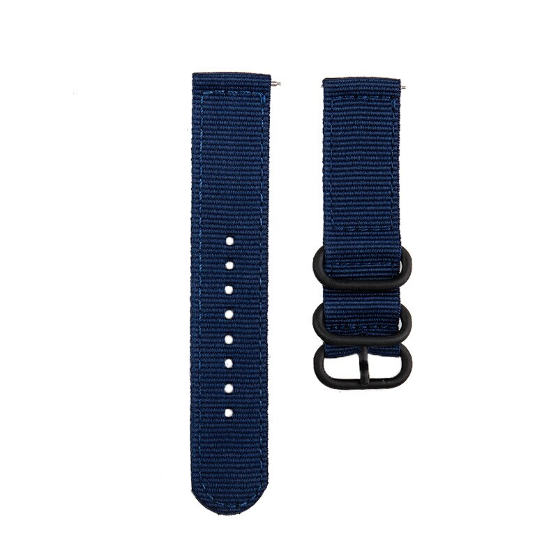 Horloge Band 22Mm Nylon Canvas Strap Voor Huawei Gt 2 GT2 Pro 2E Horloge Riem Vervangingen Honor Magic 1 2 46Mm Horloge Heren Riem: blue / 22Mm