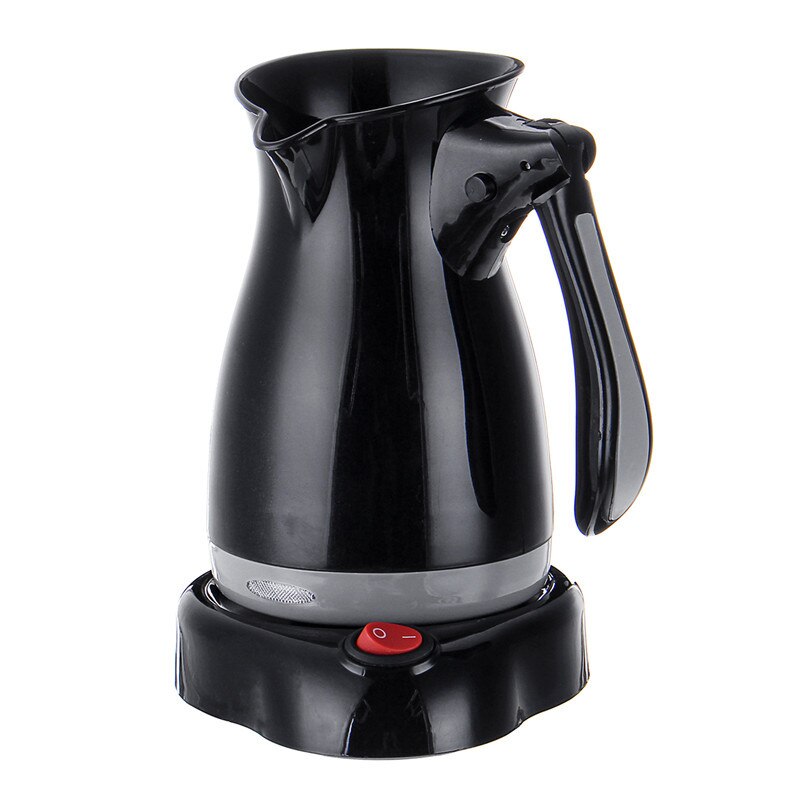 Portable Electric Coffee Maker Coffee Machine 220V Espresso Tea Grade ABS Kettle Anti-slip Base Food Grade ABS Kettle: Black