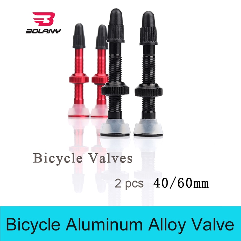 Bolany 1 Paar Fiets Aluminium Klep 40Mm 60Mm Tubeless Tyre Conversie Anodize Voor Mtb/Racefiets accessoires