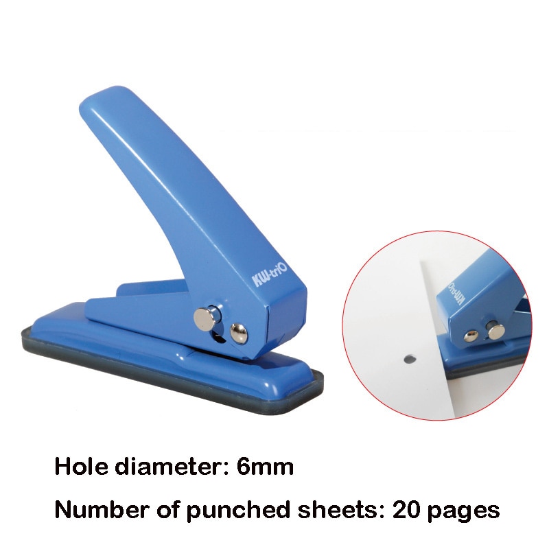 20-page Single Hole Punching Machine Loose-leaf Paper Punching and Binding Machinepaper Puncher Scrapbooking Punchers