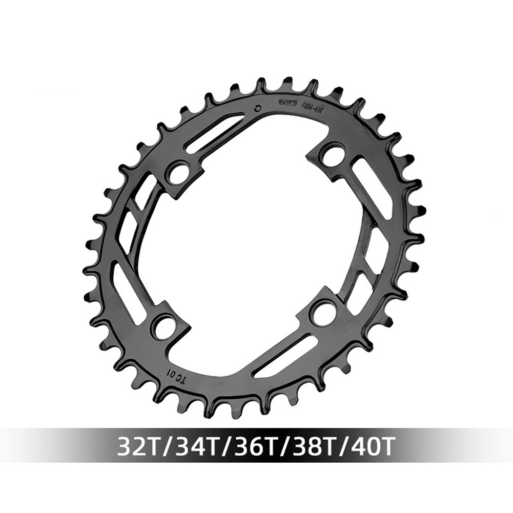Plato ancho estrecho para bicicleta de montaña, piñón de acero, placa dentada, manivela 34/36/38T, monoplato, plato de ciclismo