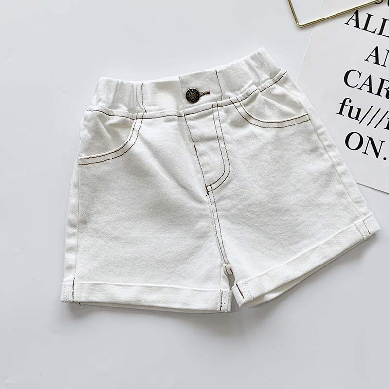 Menoea 1-6y Jeans para niños , pantalones de verano para niñas, pantalones de mezclilla para bebés, pantalones cortos de sólidos para niños, pantalones cortos, filetes, novedades