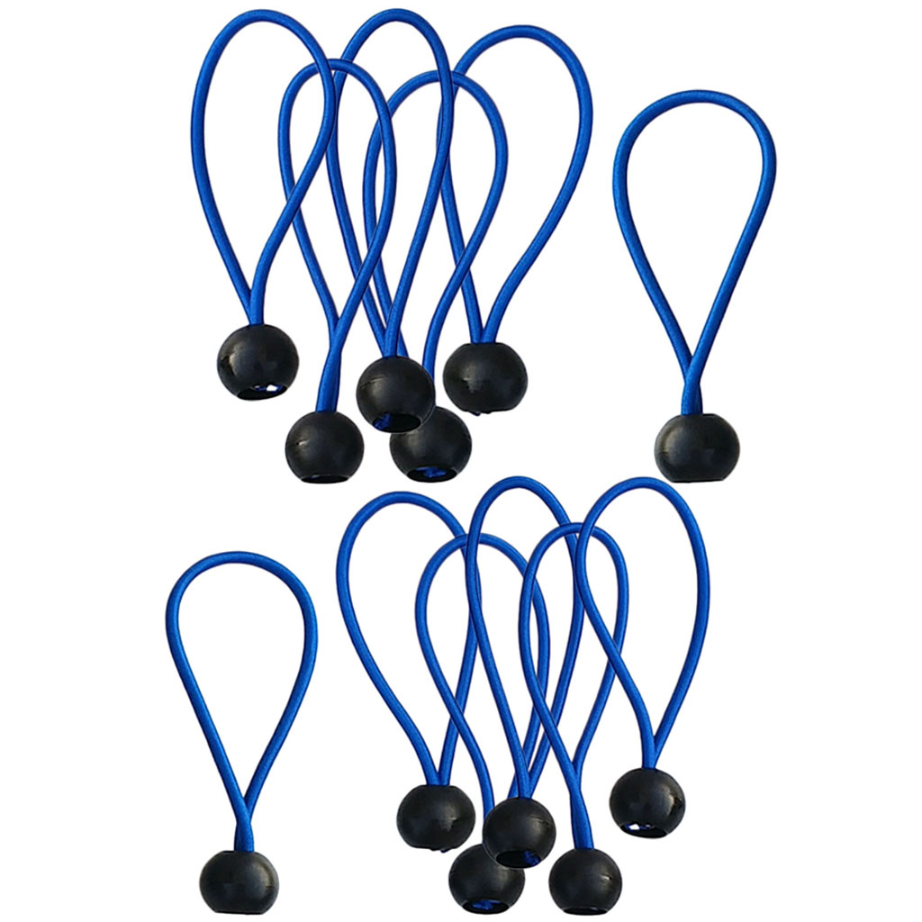 12 Pcs Heavy Duty 4 Inch Bal Bungee Luifel Tarp Tie Down Cord Blauw Kleur Mini Bungee Cord