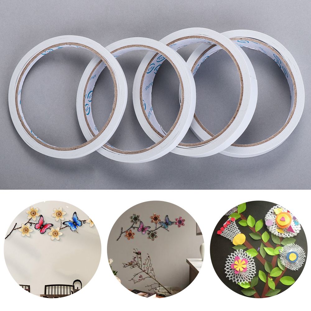 Ruban adhésif Double face puissant, 5 rouleaux/lot, pour montage, tampon de fixation