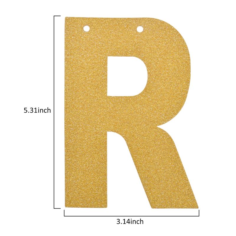 FunPa Party Letter Banner Paper Twinkle Twinkle Little Star Pattern Party Banner Glitter Banner For Baby Shower Party Decor