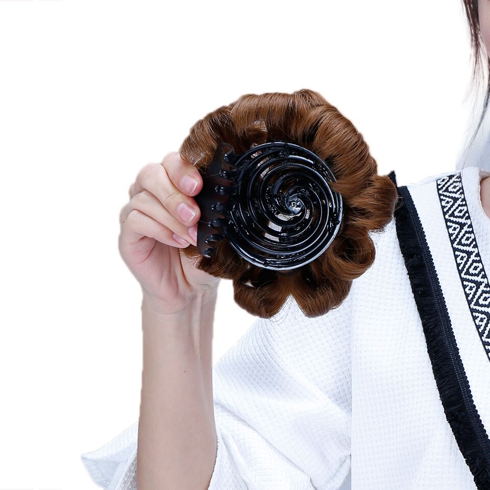WTB Women Chignon Hair Bun Donut Clip In Hairpiece Extensions Black/Brown/ Synthetic High Temperature Fiber Chignon