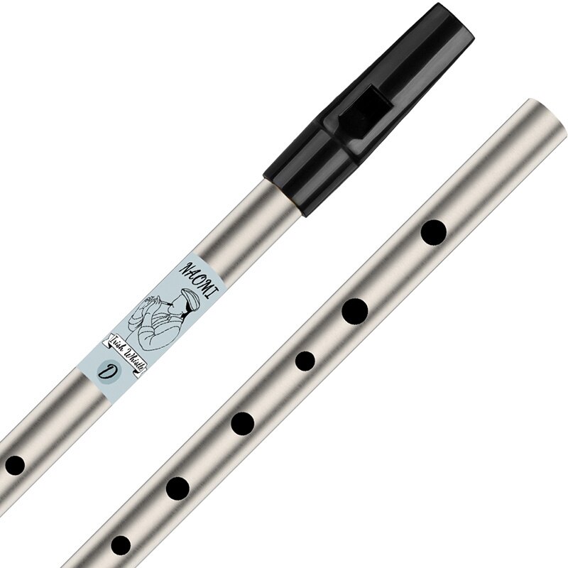 YN-NAOMI Traditional Irish Tin Whistle Penny Whistle Key of D Irish Whistle Six-Holed Woodwind Instrument