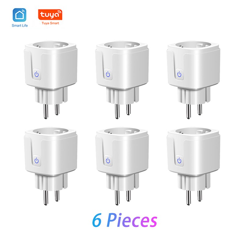 EU Standard Smart Plug WiFi Socket 16A Power Monitor Timing Function Tuya Smart Life Works With Alexa Google Home Smart Home