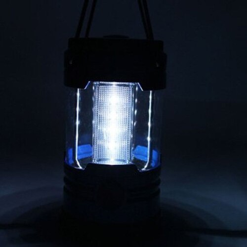 12 led bärbar camping camp lanterna lampa med kompass