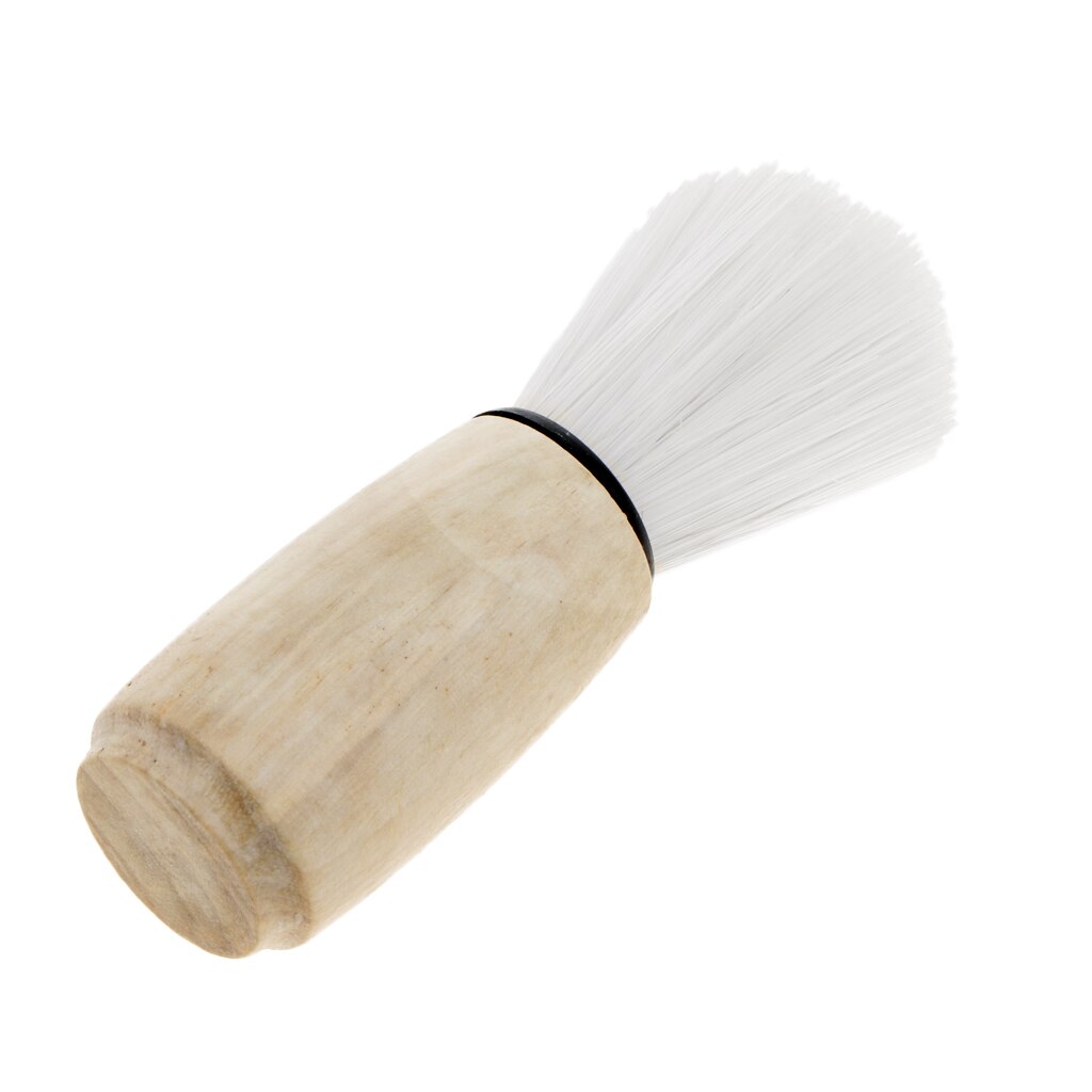 Wooden Handle Bristle Hair Shaving Brush | Salon Hair Cutting Neck Duster Brush