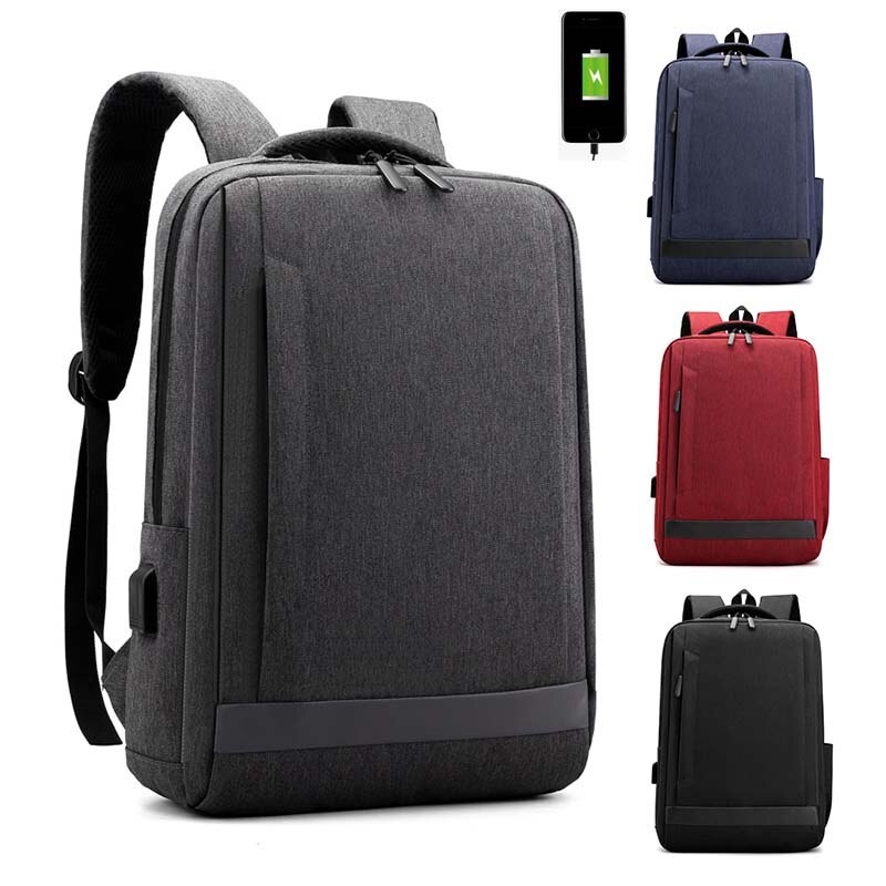 Laptop Backpack Mens Male Backpacks Business Notebook Mochila Waterproof Back Pack USB Charging School Bags Travel Bagpack