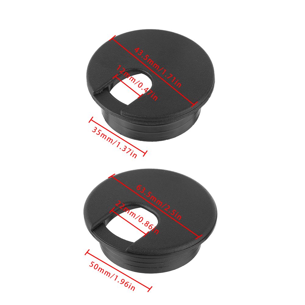35/50mm coperchi per fori per cavi passacavo scrivania per computer copertura per fori per cavi tappo tappo linea di mobili supporto di archiviazione ordinato hardware pratico