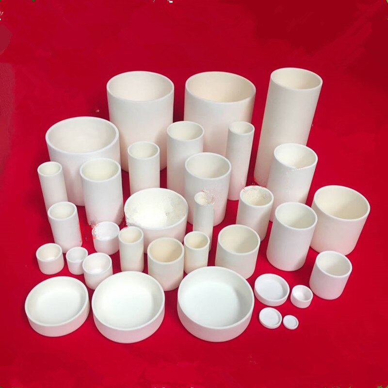 Cylindrical Corundum crucible /99% alumina crucible / with a variety of specifications with the size/Sintered Crucible