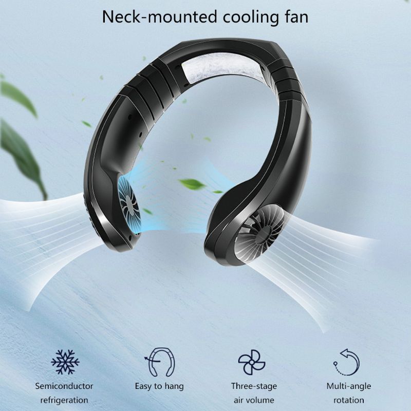 Usb Micro Draagbare 2 In 1 Luchtkoeler Mini Elektrische Airconditioner Draagbare Opknoping Hals Fan