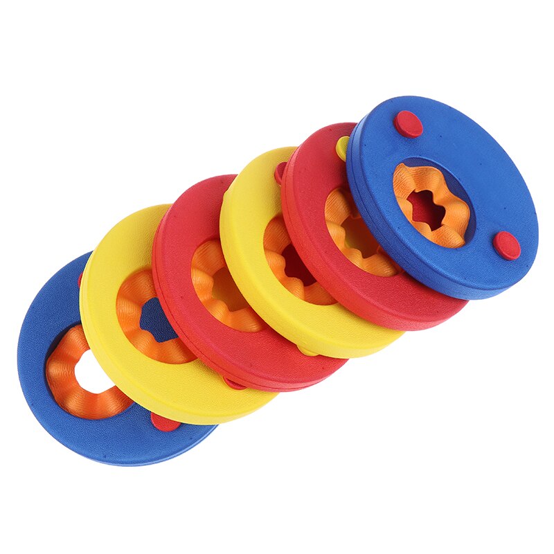 6 Stks/pak Eva Schuim Zwemmen Discs Arm Bands Drijvende Mouwen Opblaasbaar Zwembad Float Board Baby Zwemmen Oefeningen Cirkels Ringen