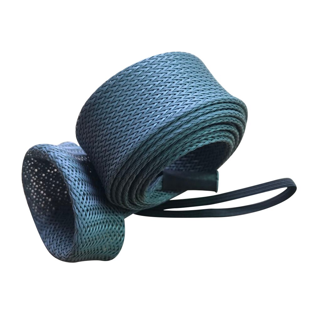 Housse de canne à pêche maille tressée coulée filature manche de poteau de pêche chaussette gant protecteur sac sac de matériel sac en Nylon: Gris clair