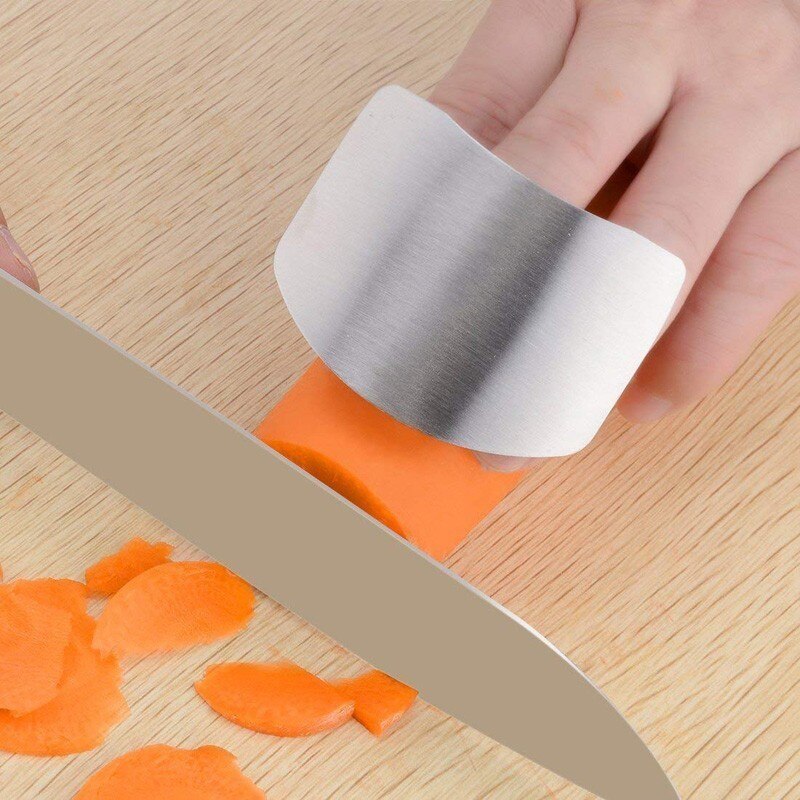 Adjustable Stainless Steel Finger Protector Safe Guard Cooking Tools Kitchen Gadgets Ideal