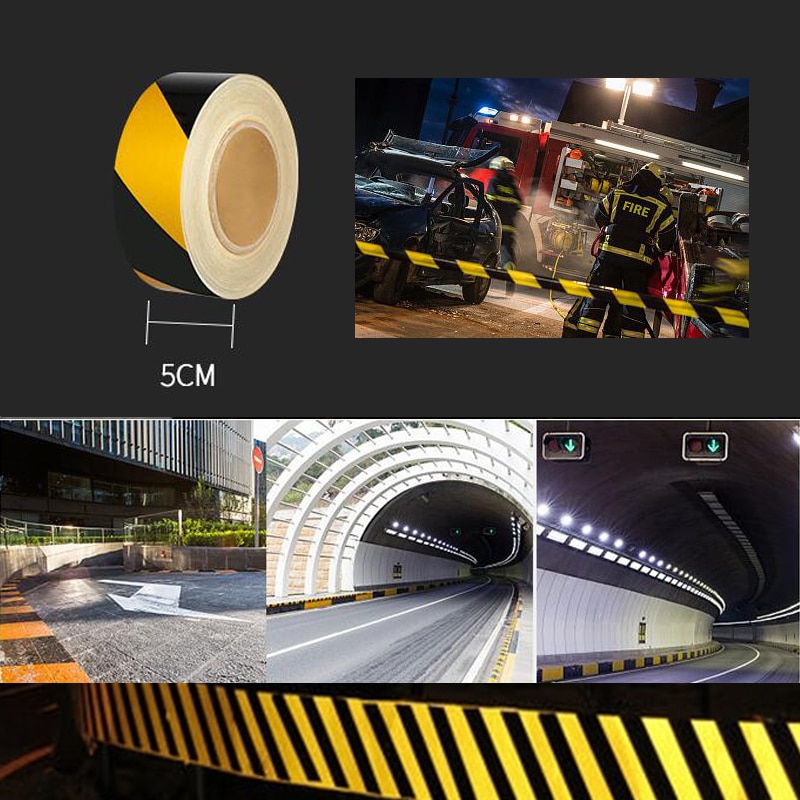 50mm X30m Reflective Material Sticker Automobile Motorcycles Safety Warning Tape Reflective Film Car Stickers