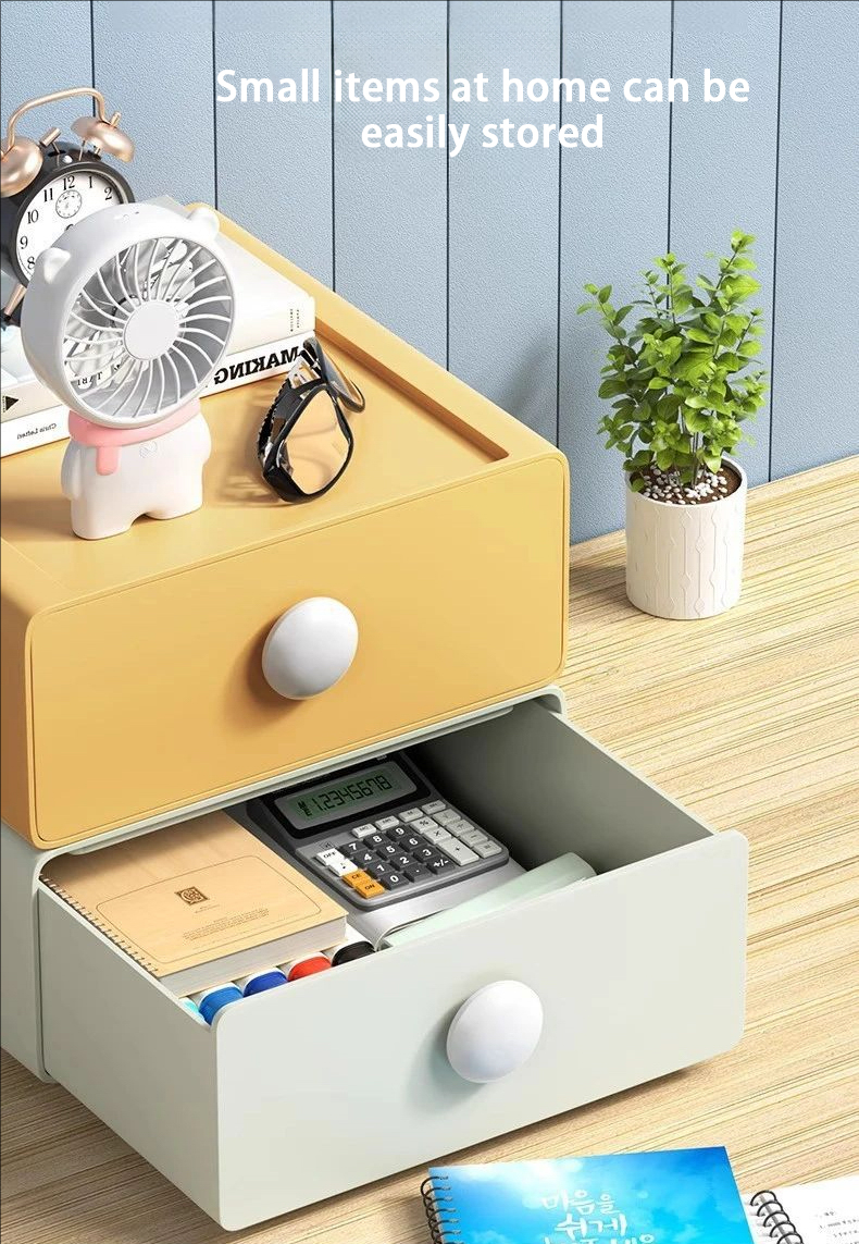 Cajas de almacenamiento de escritorio, organizador estacionario de almacenamiento de escritorio, cajas de cajones de suministros de oficina multicapa, organizadores de escritorio para ahorrar espacio
