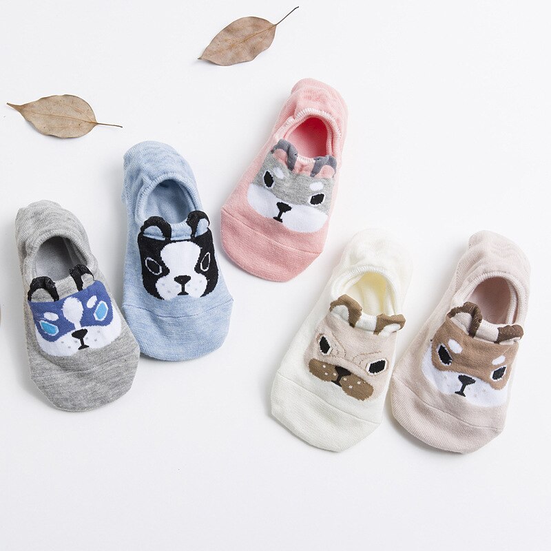 Colourful Kawaii Cat Rabbit Boat Socks Women Ins Cartoon Cute Sweet Socks Slippers Novelty Funny Couple Pink Socks Pop Socket: 14
