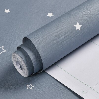 Nordic Ins stylowe wodoodporny PVC samoprzylepne tapety przedszkole pokój dziecięcy studentka dormitorium Wallpape Sticker: 0.6X3 M4