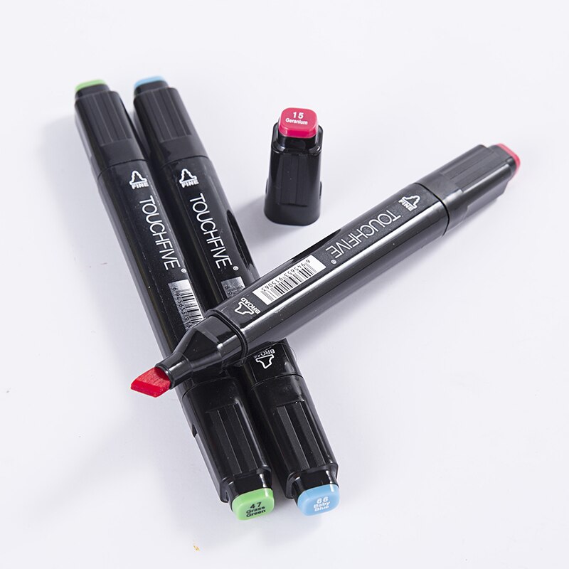 TouchFIVE 40 couleurs double tête Art marqueurs ensemble stylo marqueur d'alcool huileux pour dessiner Manga vêtements de produit croquis marqueurs
