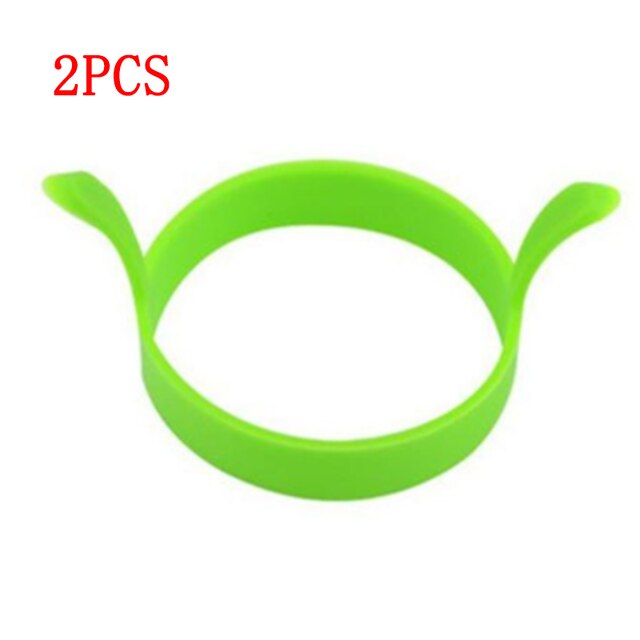 2Stck Spiegelei bilden Binaurale Ei Gebraten Ring Lebensmittel Klasse Silikon Pfannkuchen Ring Frühstück Spiegelei Werkzeug Küche Backen werkzeug viel: verrotten