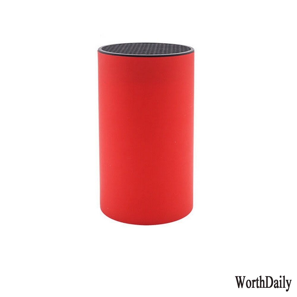 Kitchen Knife Holder Inserted Storage Tank Holder Cutting Board Stand Chef Ceramic Knife Block Organizer Kitchenware Accessories: Red