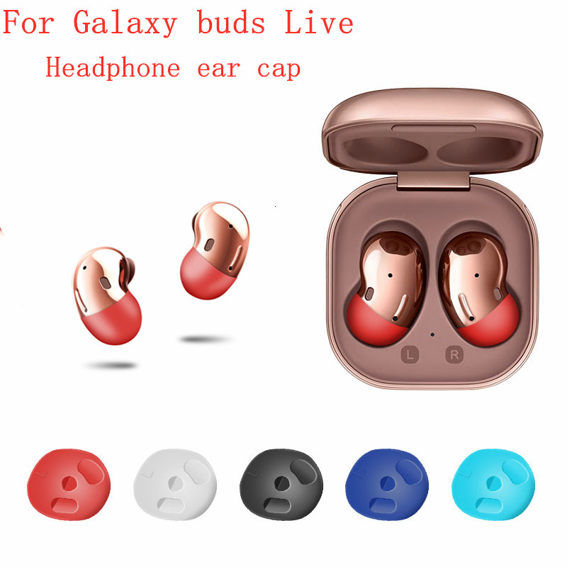 Silikonkuddar för samsung galaxy buds live hörselskyddsfodral läckagefritt ljud hörlurar halkfria örontips för galaxy buds live