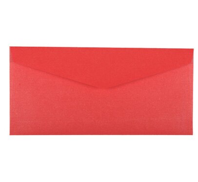 50 pcs 22x11 cm (8.6 "x 4.3") couleur papier enveloppe mariage Invitation enveloppes carte organisateur: Rouge