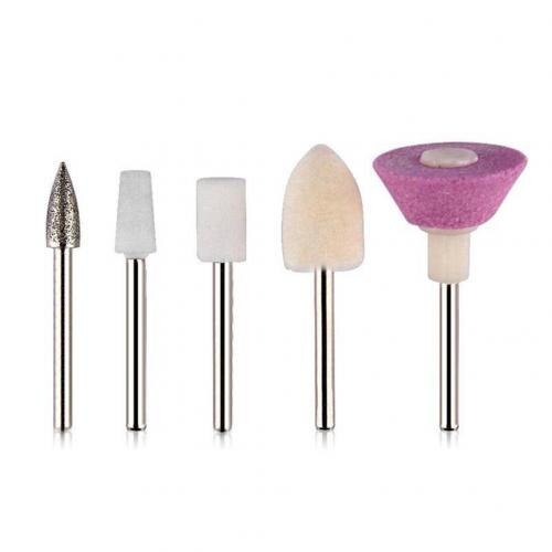 5 stk elektriske fræsere gratsliber værktøj neglekunst bor bit fil fræser cuticle clean til manicure neglefil maskine: Default Title