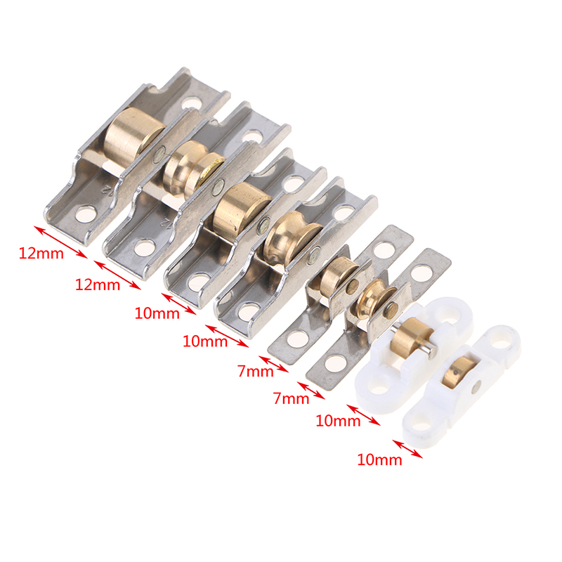 Roulettes de porte marketen acier inoxydable, armoire à roulettes, roulettes en cuivre, glissières de poulie de roue, quincaillerie de meubles de fenêtre de garde-robe, 1PC