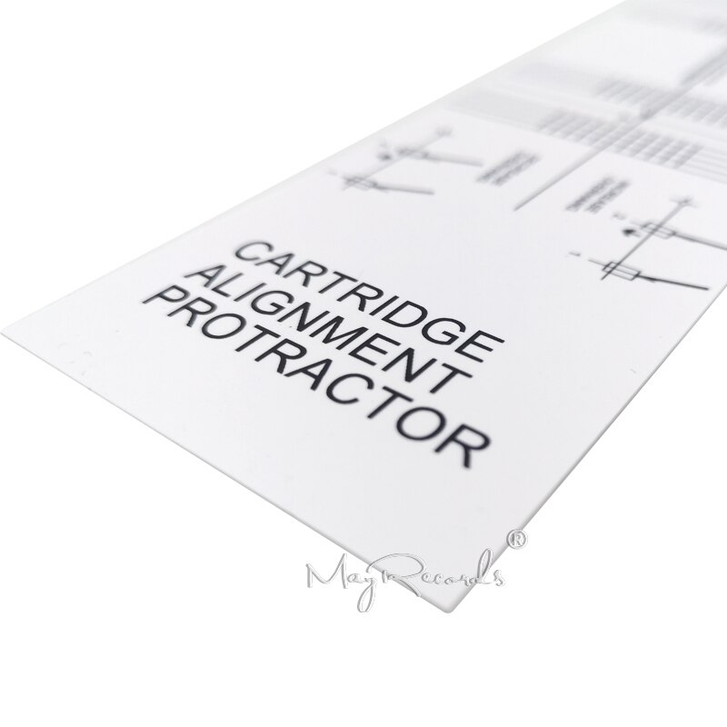 Cartridge Alignment Protractor LP Vinyl Turntable Phonograph Accessories Adjustment Tool