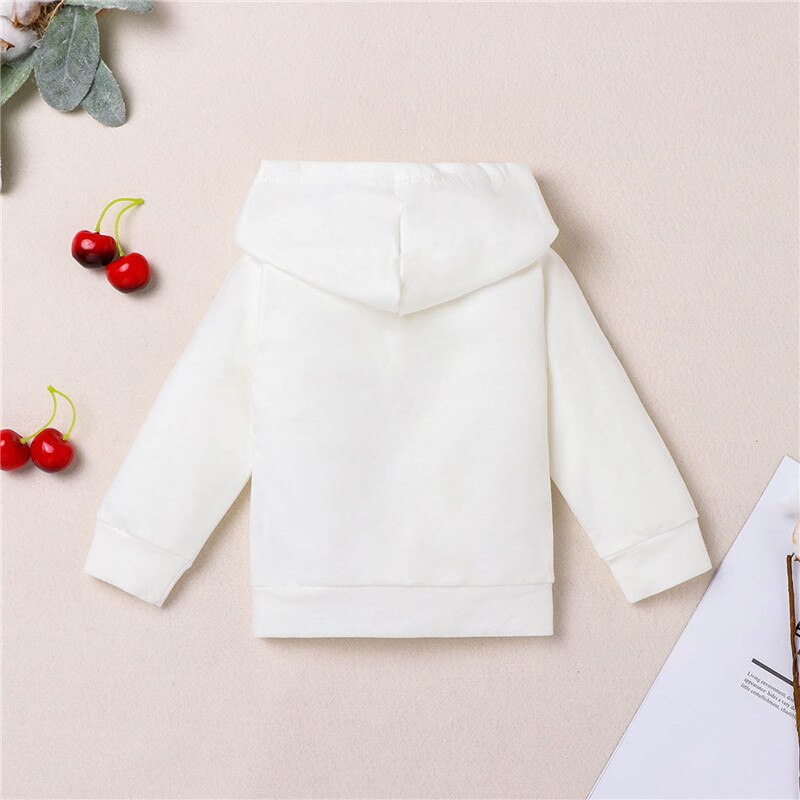 Sweats à capuche de noël pour bébé garçons filles coton wapiti imprimer dessin animé à manches longues sweat à capuche hauts 0-4T