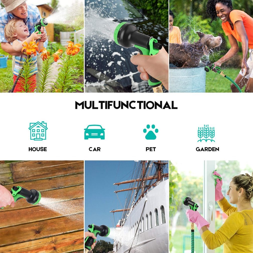 Expandable Garden Hose Leakproof Lightweight Garden Water Hose Durable Outdoor Gardening Flexible Hose For Watering