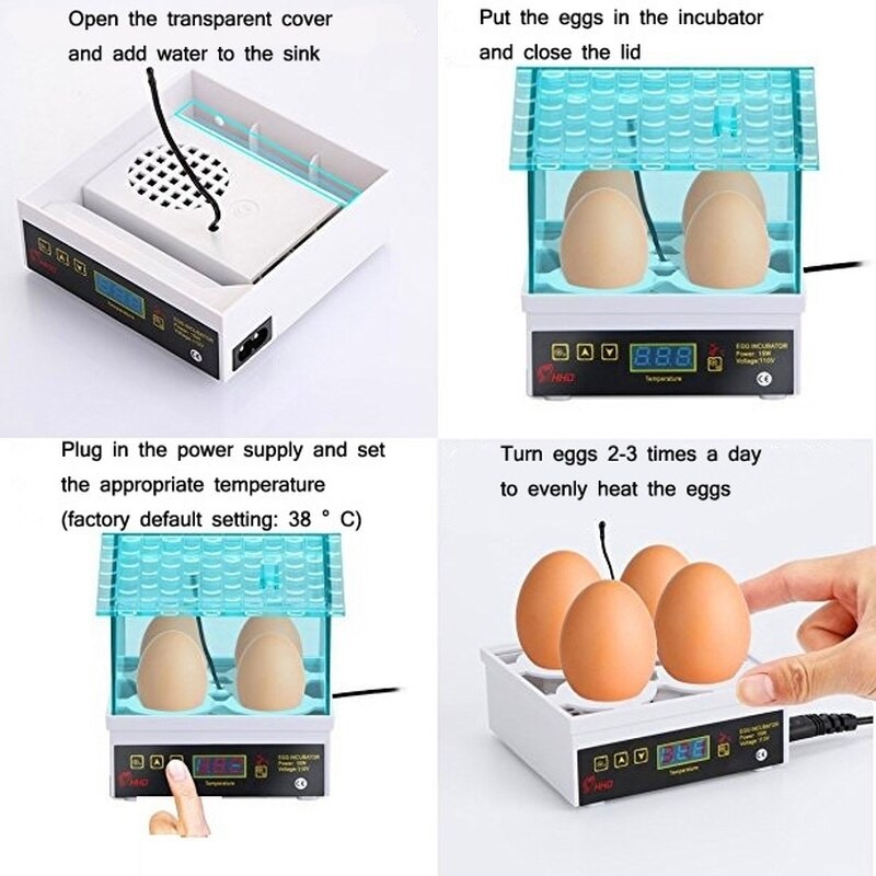 Digital Egg Incubator Chicken Pigeon Quail Brooder Temperature Hatching Poultry Hatcher Duck Bird Egg Machine Hatcher 110V/220V