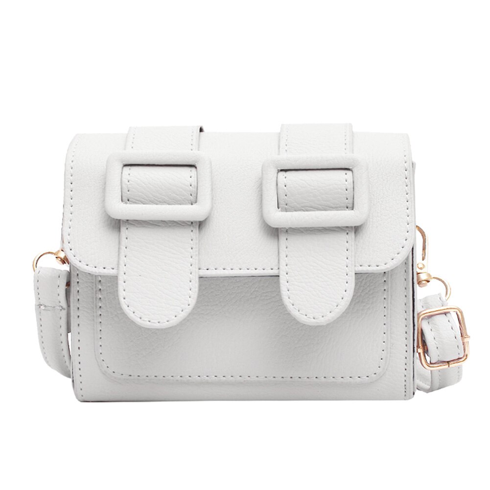 Vrouwen Hit Kleur Schoudertassen Pu Lederen Kleine Flap Crossbody Purse Handtassen Populaire Eenvoudige Vrouwelijke Dagelijkse Tas: Beige