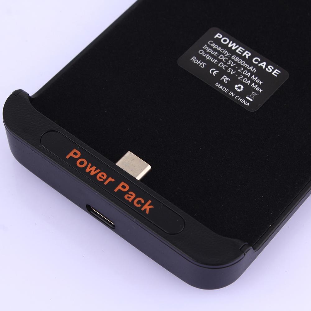 Funda de batería externa de respaldo de 6800mAh para cargador tipo batería externa Xiaomi Mi Note 3