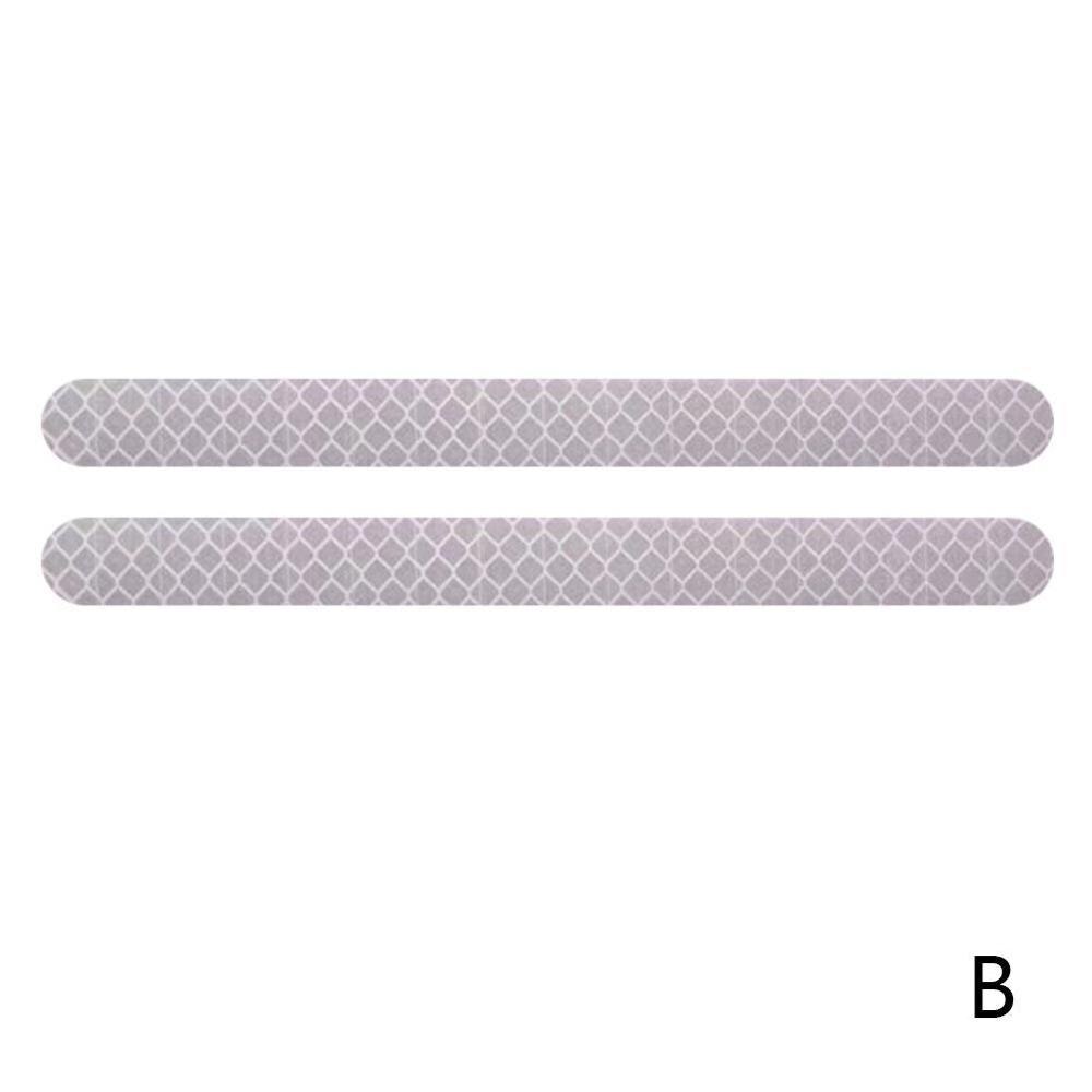 6Pcs Reflex Tape Reflective Strip Reflectante Car Stickers Exterior Tape Rearview Accessories Reflector Reflective Car Mirr D6O0: white