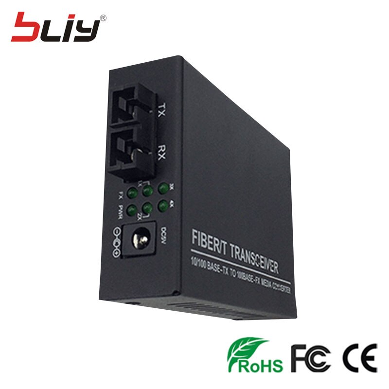 Bliy – commutateur ethernet fibre optique, 100Mbps, double fibre, 4 ports rj45, commutateur de réseau, commutateur de canal internet, monomode