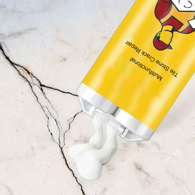 Reparasjonssett til fliser lim fliser keramikk porselen reparasjon marmorgulv toalett tjener sprekkskade brudd fraktur fugemasse reparasjon