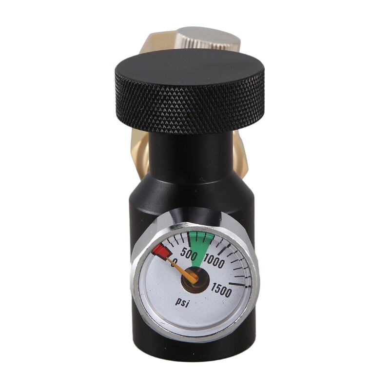 JEYL CO2 Carbonator Cylinder Tank Refill Adapter Adaptor Filling Station Co2 Cylinder Refill Adapter W21.8 EU Gauge