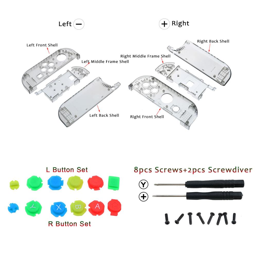 JCD Best price Available Hard Plastic R L Housing Shell Case Cover for Switch NS NX Joy Con Controller for Joy-Con frame