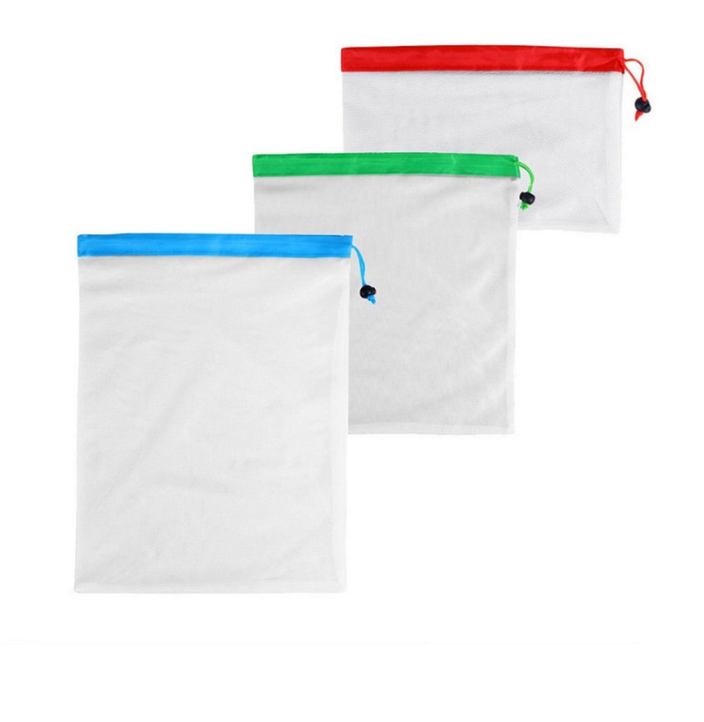 Reusable Mesh Produce Bags Washable Eco Friendly For Grocery Shopping Storage Fruit Vegetable Bags Set