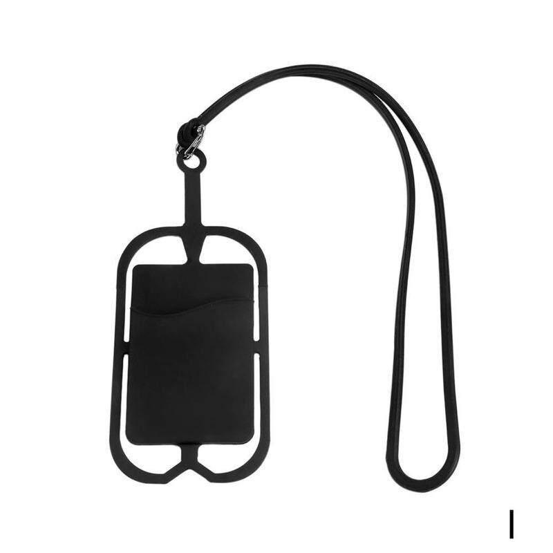 DIY Mobile Phone Silicone Lanyard Belt Neck Bracelet Sets Clip Necklace Card W5I4: I