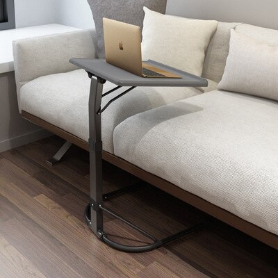 Folding Laptop Table Adjustable Lifting Laptop Desk Notebook Table for Bed Sofa Reading Outdoor Portable Study table: Gray
