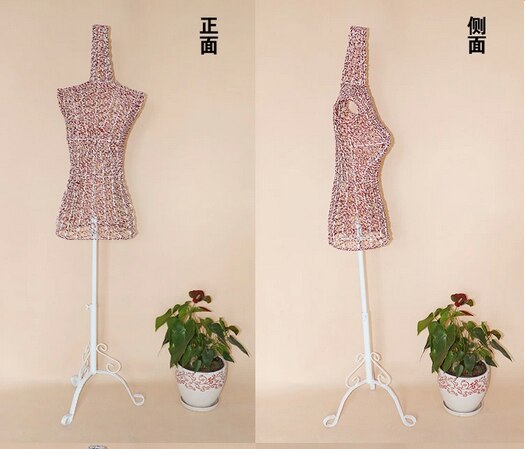 Wire Mannequin Dress Iron Women Clothes Metal Mannequin Assembled Full Body