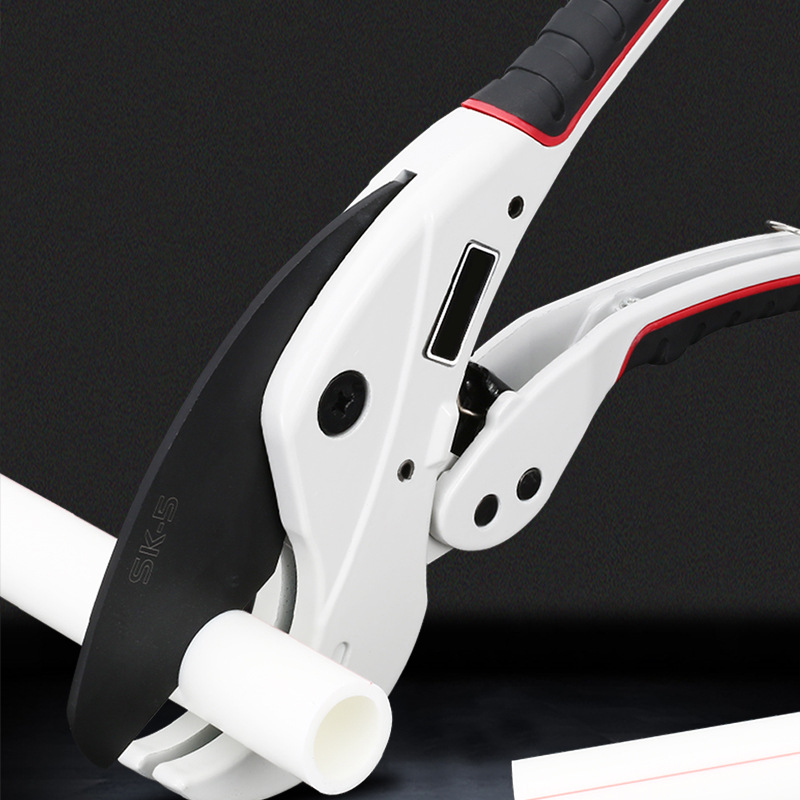 PVC Pipe Cutter 42mm 64mm Aluminum Alloy Body Ratchet Scissors Tube Cutter PVC/PU/PP/PE Hose Cutting Hand Tools